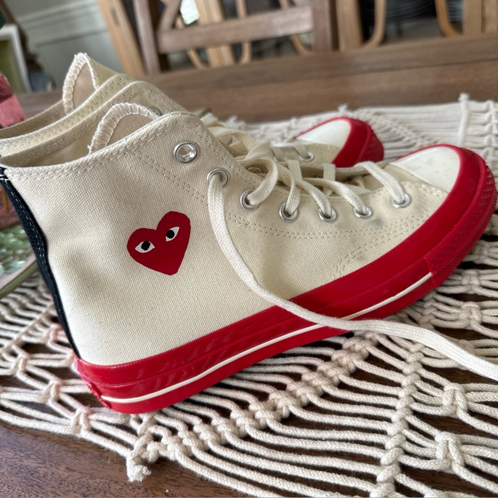 Converse PLAY Comme des Garçons Chuck 70 High Pristine Red M 6 W 8
